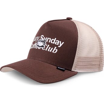 Petten gebogen bruin snapback HFT Guy in a Cup van Djinns