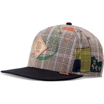Petten plat grijs snapback van Djinns