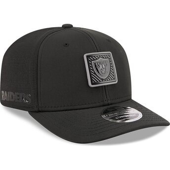 Petten gebogen zwart snapback 9SEVENTY Stretch Snap Training Pack 2026 van Las Vegas Raiders NFL van New Era