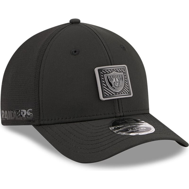 gorra-curva-negra-snapback-9forty-m-crown-training-pack-2026-de-las-vegas-raiders-nfl-de-new-era