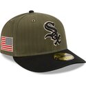 petten-gebogen-groen-aangepast-59fifty-pre-curved-american-herringbone-van-chicago-white-sox-mlb-van-new-era
