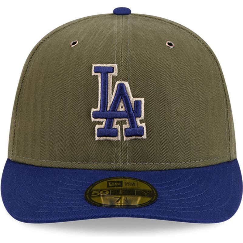 petten-gebogen-groen-aangepast-59fifty-pre-curved-american-herringbone-van-los-angeles-dodgers-mlb-van-new-era