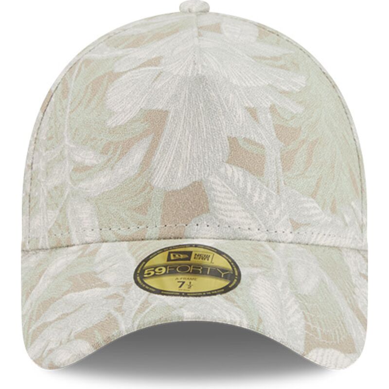 petten-gebogen-beige-fitted-59forty-a-frame-leafy-palm-van-new-era