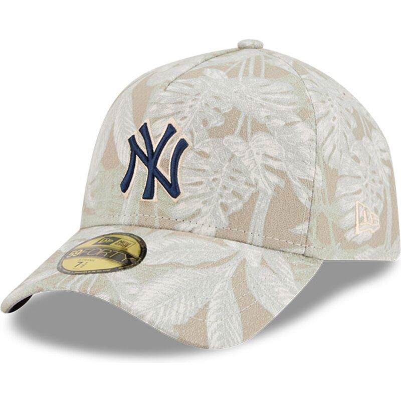 gorra-curva-beige-ajustada-59forty-a-frame-leafy-palm-de-new-york-yankees-mlb-de-new-era