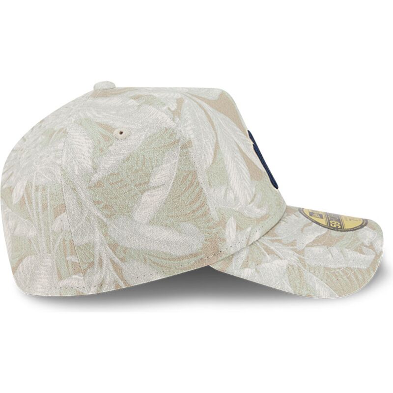petten-gebogen-beige-fitted-59forty-a-frame-leafy-palm-van-new-york-yankees-mlb-van-new-era