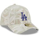 petten-gebogen-beige-aangepast-59forty-a-frame-leafy-palm-van-los-angeles-dodgers-mlb-van-new-era