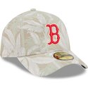 petten-gebogen-beige-aangepast-59forty-a-frame-leafy-palm-van-boston-red-sox-mlb-van-new-era