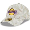 petten-gebogen-beige-aangepast-59forty-a-frame-leafy-palm-van-los-angeles-lakers-nba-van-new-era