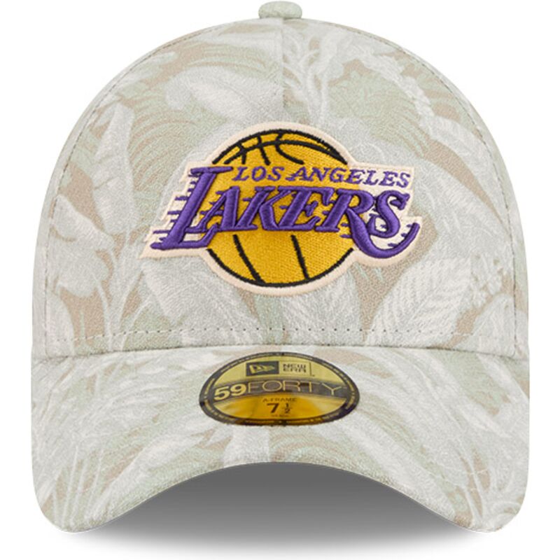 petten-gebogen-beige-aangepast-59forty-a-frame-leafy-palm-van-los-angeles-lakers-nba-van-new-era