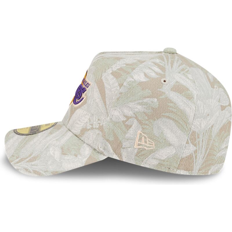 gorra-curva-beige-ajustada-59forty-a-frame-leafy-palm-de-los-angeles-lakers-nba-de-new-era