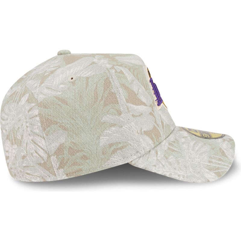 petten-gebogen-beige-aangepast-59forty-a-frame-leafy-palm-van-los-angeles-lakers-nba-van-new-era