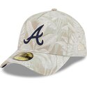 petten-gebogen-beige-aangepast-59forty-a-frame-leafy-palm-van-atlanta-braves-mlb-van-new-era