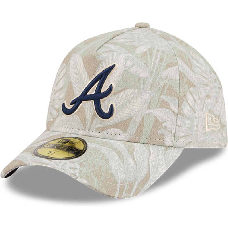 petten-gebogen-beige-aangepast-59forty-a-frame-leafy-palm-van-atlanta-braves-mlb-van-new-era