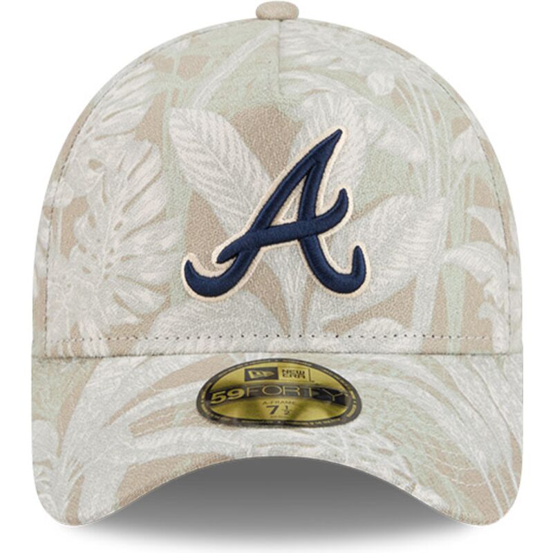 petten-gebogen-beige-aangepast-59forty-a-frame-leafy-palm-van-atlanta-braves-mlb-van-new-era