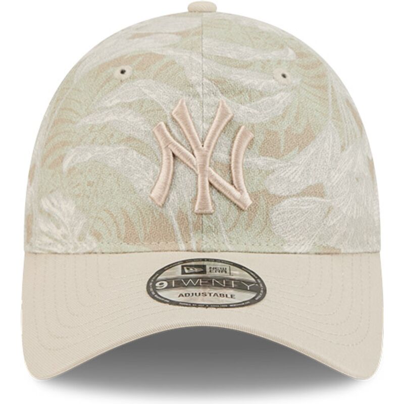 gorra-curva-beige-ajustable-9twenty-leafy-palm-de-new-york-yankees-mlb-de-new-era