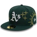 new-era-flat-brim-59fifty-zodiac-oakland-athletics-mlb-green-fitted-cap