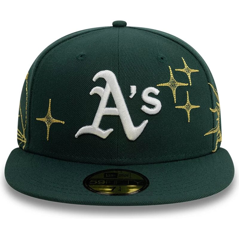 petten-plat-groen-aangepast-59fifty-zodiac-van-oakland-athletics-mlb-van-new-era