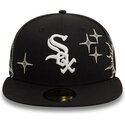 petten-plat-zwart-aangepast-59fifty-zodiac-van-chicago-white-sox-mlb-van-new-era