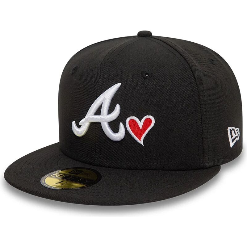 petten-plat-zwart-fitted-59fifty-heart-icon-van-atlanta-braves-mlb-van-new-era