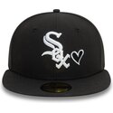 gorra-plana-negra-ajustada-59fifty-heart-icon-de-chicago-white-sox-mlb-de-new-era