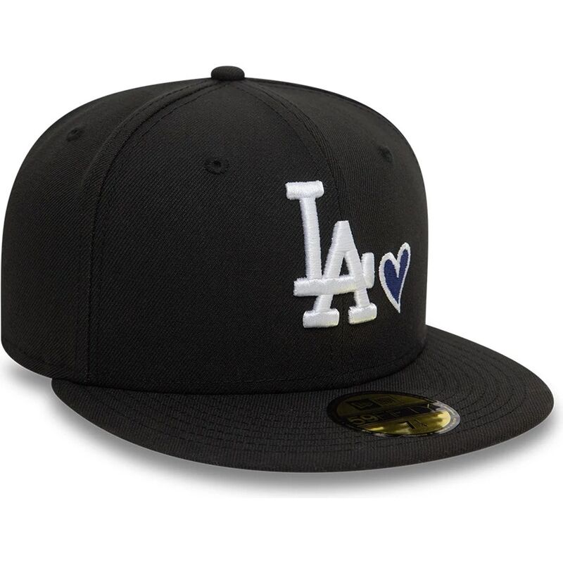 gorra-plana-negra-ajustada-59fifty-heart-icon-de-los-angeles-dodgers-mlb-de-new-era