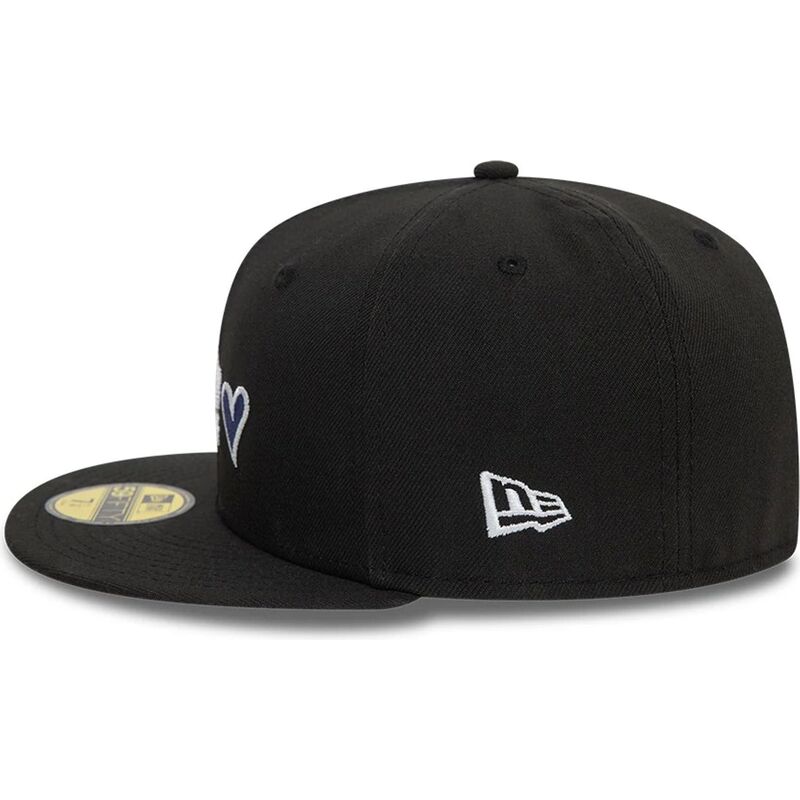 petten-plat-zwart-fitted-59fifty-heart-icon-van-los-angeles-dodgers-mlb-van-new-era