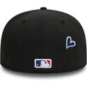 petten-plat-zwart-fitted-59fifty-heart-icon-van-los-angeles-dodgers-mlb-van-new-era