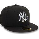 petten-plat-zwart-aangepast-59fifty-heart-icon-van-new-york-yankees-mlb-van-new-era