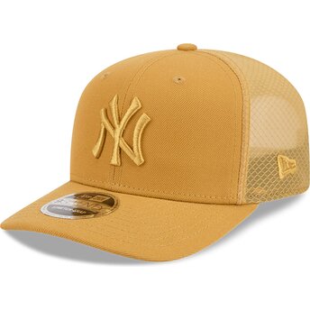 Gorra trucker marrón claro 9SEVENTY Stretch Snap Color Pack de New York Yankees MLB de New Era
