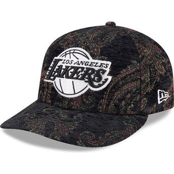 Petten gebogen multicolor aangepast 59FIFTY Pre-Curved Jacquard Chenille van Los Angeles Lakers NBA van New Era