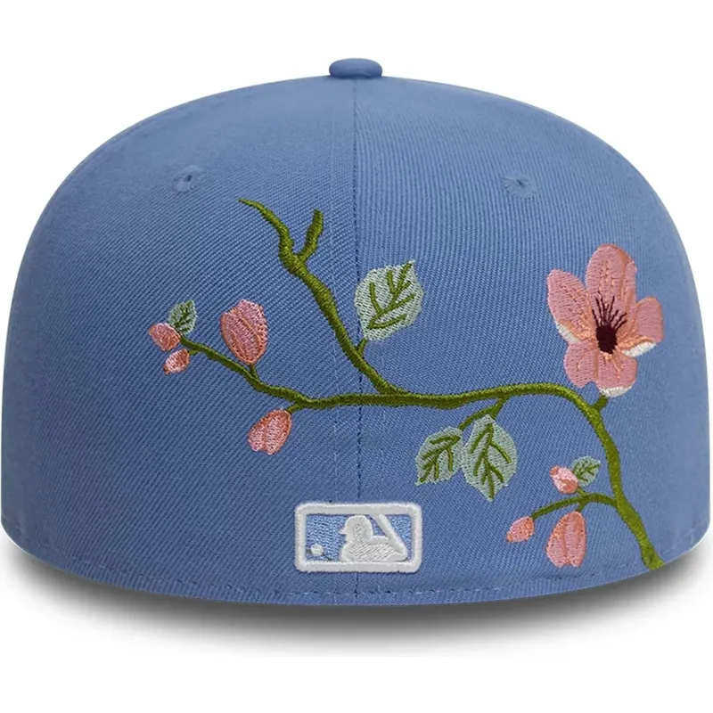 petten-plat-blauw-fitted-59fifty-floral-van-los-angeles-dodgers-mlb-van-new-era