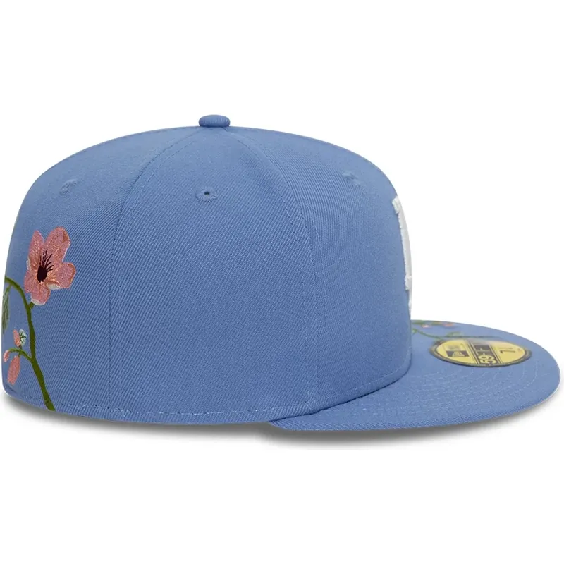 new-era-flat-brim-59fifty-floral-los-angeles-dodgers-mlb-blue-fitted-cap