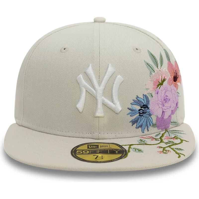 gorra-plana-beige-ajustada-59fifty-floral-de-new-york-yankees-mlb-de-new-era