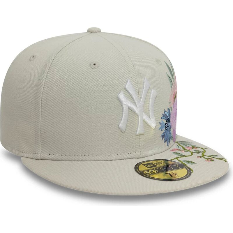 petten-plat-beige-aangepast-59fifty-floral-van-new-york-yankees-mlb-van-new-era petten-plat-beige-aangepast-59fifty-floral-van-new-york-yankees-mlb-van-new-era