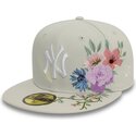gorra-plana-beige-ajustada-59fifty-floral-de-new-york-yankees-mlb-de-new-era