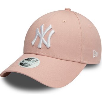 Petten gebogen roze verstelbare band 9FORTY Colour Essential van New York Yankees MLB van New Era