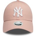 petten-gebogen-roze-verstelbare-band-9forty-colour-essential-van-new-york-yankees-mlb-van-new-era