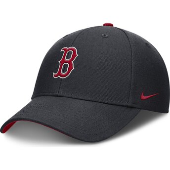 Gorra curva azul marino ajustable para niño Dri-Fit Club Structured de Boston Red Sox MLB de Nike