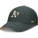 petten-gebogen-groen-verstelbare-band-voor-kinderen-dri-fit-club-structured-van-oakland-athletics-mlb-van-nike
