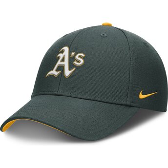 Petten gebogen groen verstelbaar voor kinderen Dri-Fit Club Structured van Oakland Athletics MLB van Nike
