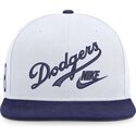 nike-flat-brim-cooperstown-dri-fit-pro-structured-square-bill-los-angeles-dodgers-mlb-white-and-blue-snapback-cap