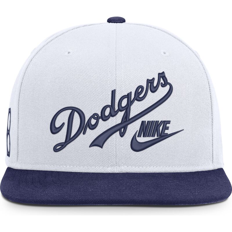 nike-flat-brim-cooperstown-dri-fit-pro-structured-square-bill-los-angeles-dodgers-mlb-white-and-blue-snapback-cap
