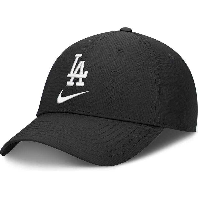 petten-gebogen-zwart-verstelbare-band-primetime-club-structured-uv-poly-ripstop-van-los-angeles-dodgers-mlb-van-nike