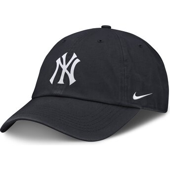 Gorra curva azul marino ajustable para niño Club Unstructured Organic Cotton de New York Yankees MLB de Nike