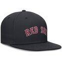 petten-plat-marineblauw-fitted-dri-fit-true-structured-round-bill-van-boston-red-sox-mlb-van-nike