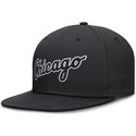 petten-plat-zwart-fitted-dri-fit-true-structured-round-bill-van-chicago-white-sox-mlb-van-nike