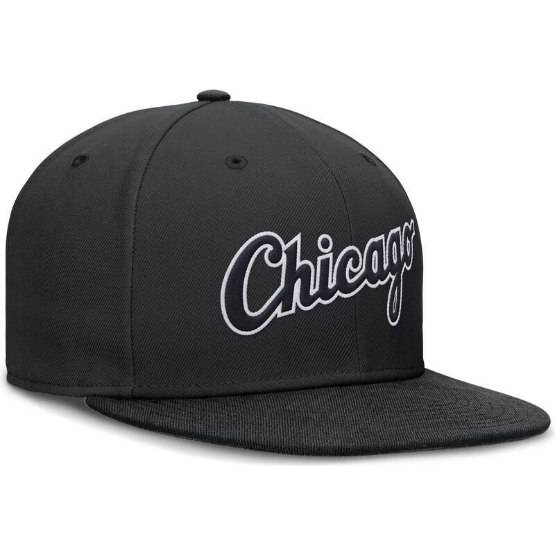 petten-plat-zwart-aangepast-dri-fit-true-structured-round-bill-van-chicago-white-sox-mlb-van-nike