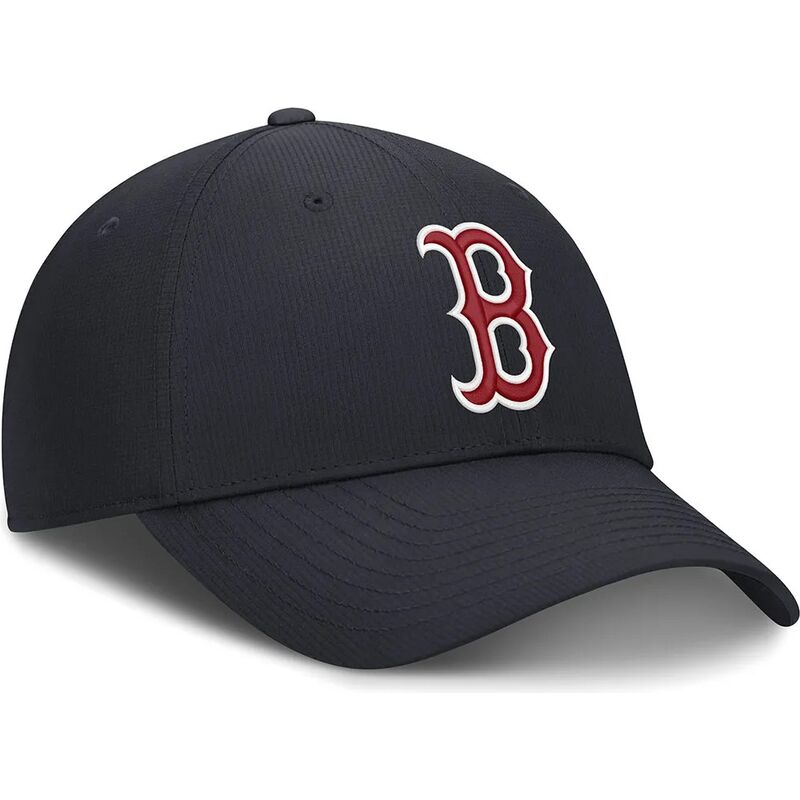 petten-gebogen-marineblauw-verstelbaar-club-structured-uv-poly-ripstop-van-boston-red-sox-mlb-van-nike