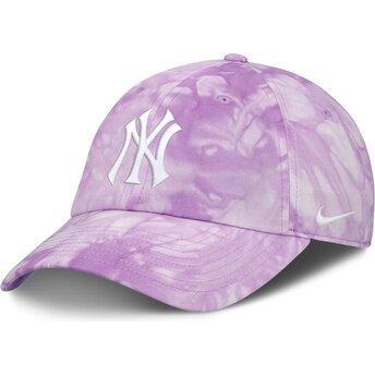 Gorra curva violeta ajustable Mothers Day Club Unstructured Organic Cotton de New York Yankees MLB de Nike