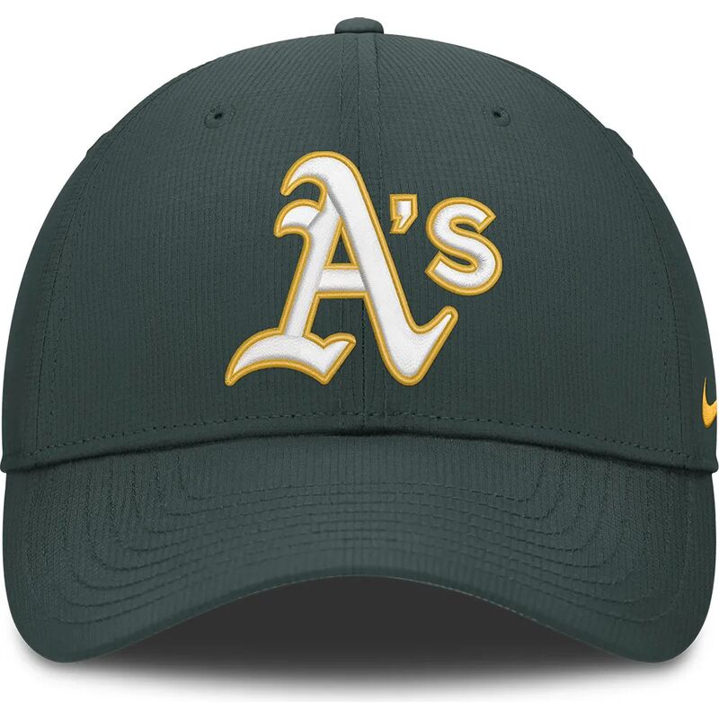 petten-gebogen-groen-verstelbare-band-club-structured-uv-poly-ripstop-van-oakland-athletics-mlb-van-nike